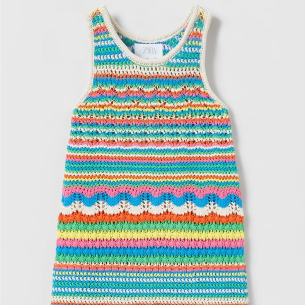 COLORFUL CROCHET DRESS